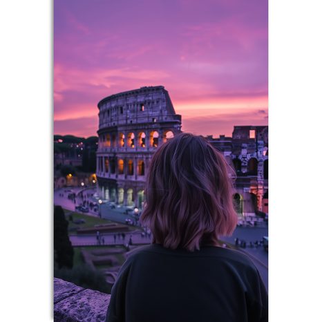 KÉP NŐ KILÁTÁSSAL A KOLOSSZEUMRA - DOVIDO KIHÍVÁS - KÉPEK