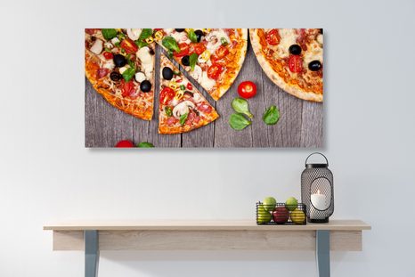WANDBILD PIZZA - BILDER VON ESSEN UND GETRÄNKEN - BILDER