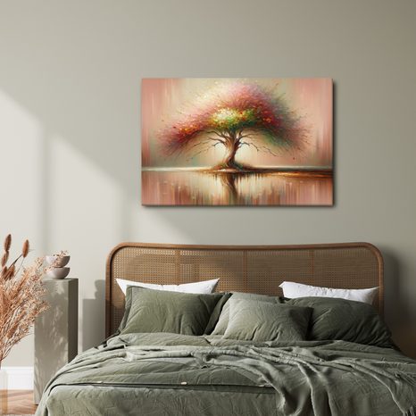 TABLEAU SUR TOILE – ARBRE DE VIE EN COULEURS - TABLEAUX - 🔥 VENTE TOTALE