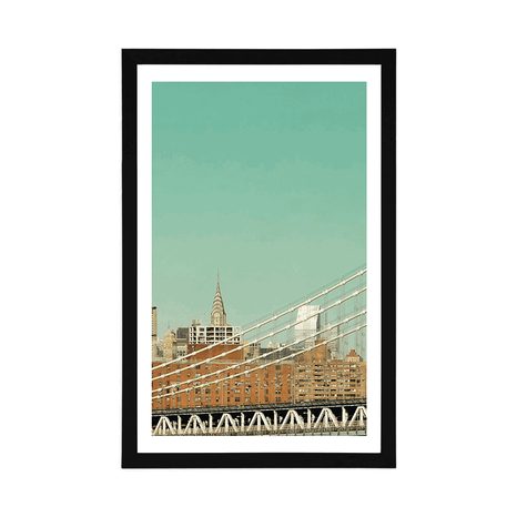 POSTER WITH MOUNT SKYSCRAPERS IN NEW YORK CITY - CITIES - POSTERS