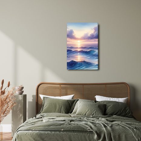 WANDBILD ABENDLICHE SYMPHONIE DES MEERES - BILDER MEER UND STRAND - BILDER