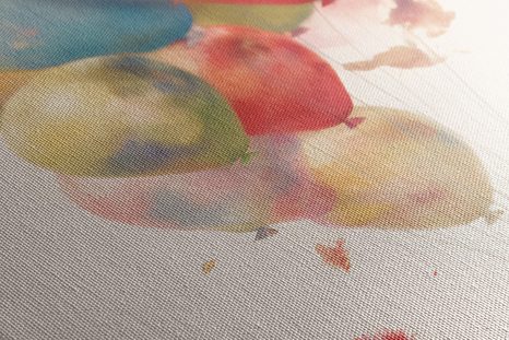 QUADRO SU TELA – ELEFANTE SOGNANTE CON PALLONCINI - ANIMALI DA SOGNO - STAMPE E QUADRI