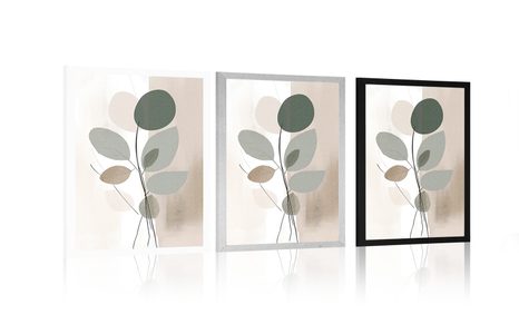 PLAKÁT ABSTRAKTNÍ BOTANICKÉ TVARY NO1 - ABSTRAKTNÍ TVARY - PLAKÁTY