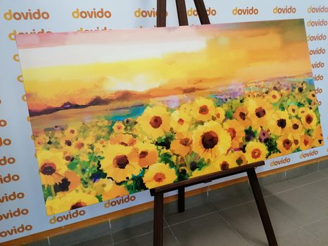 KÉP NAPRAFORGÓ MEZŐ - VIRÁGMINTÁS KÉPEK - KÉPEK