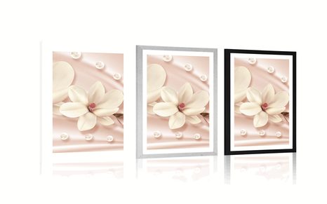 AFFICHE – MAGNOLIA LUXUEUX - FLEURS - AFFICHES