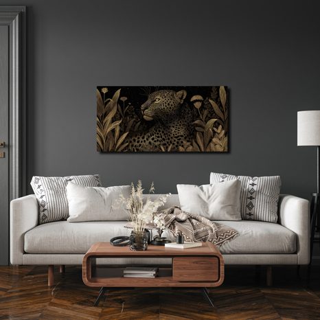 OBRAZ ŠELMA MEZI TROPICKÝMI ROSTLINAMI - OBRAZY LVI A TYGŘI - OBRAZY