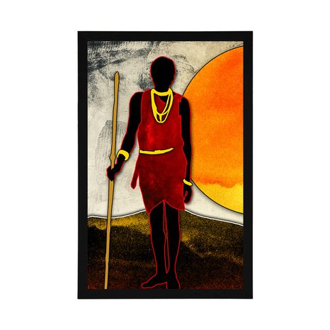 PLAKÁT AFRICKÝ LOVEC - ABSTRAKTNÍ A VZOROVANÉ - PLAKÁTY