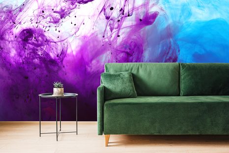 TAPETA KOUZELNÁ FIALOVO-MODRÁ ABSTRAKCE - ABSTRAKTNÍ TAPETY - TAPETY
