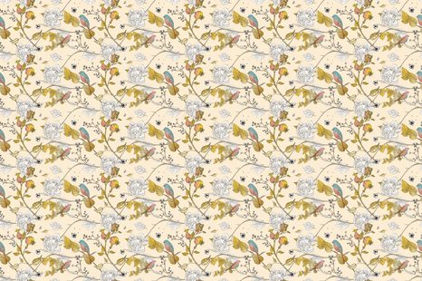 CARTA DA PARATI AUTOADESIVA – UCCELLINI VINTAGE SUI RAMI - CARTA DA PARATI AUTOADESIVE - CARTA DA PARATI