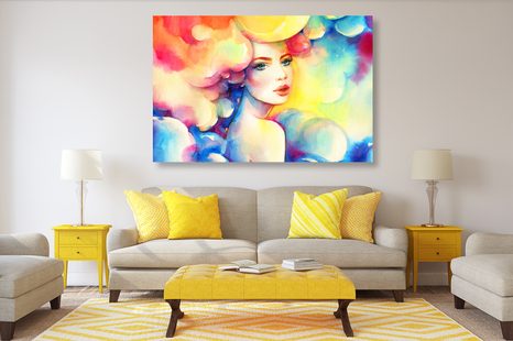 QUADRO SU TELA – FASCINO FEMMINILE - QUADRI DI DONNE - STAMPE E QUADRI