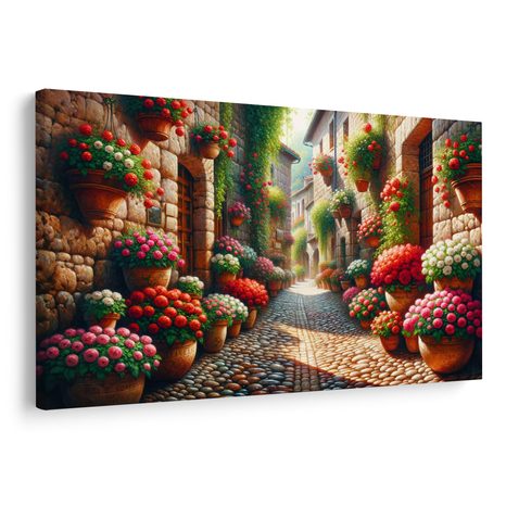 OBRAZ KVĚTINOVÁ ULIČKA - OBRAZY MĚSTA - OBRAZY