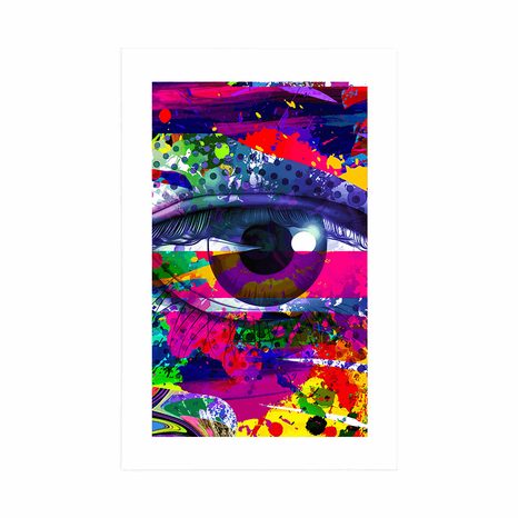 POSTER – OCCHIO UMANO IN STILE POP-ART - POP ART - POSTER