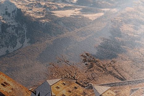 OBRAZ KOSTEL U JEZERA BLED VE SLOVINSKU - OBRAZY PŘÍRODY A KRAJINY - OBRAZY