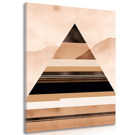 CANVAS PRINT ABSTRACT PYRAMID SHAPES - PICTURES OF ABSTRACT SHAPES - PICTURES