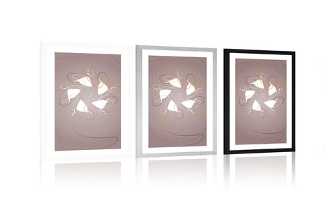 PLAGÁT S PASPARTOU TANEC SO STUHAMI - MOTIVY Z NAŠÍ DÍLNY - PLAKÁTY