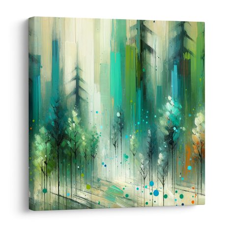 OBRAZ STROMY V MLŽNÉM SNĚNÍ - OBRAZY LES - OBRAZY