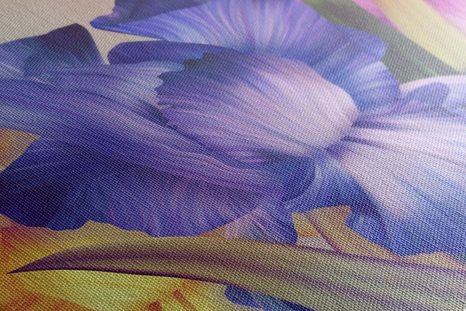 WANDBILD BLUMENFANTASIE - ABSTRAKTE BILDER - BILDER