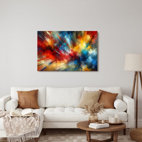 OBRAZ EXPLOZE BAREVNÉ ENERGIE - OBRAZY ABSTRAKTNÍ TVARY - OBRAZY