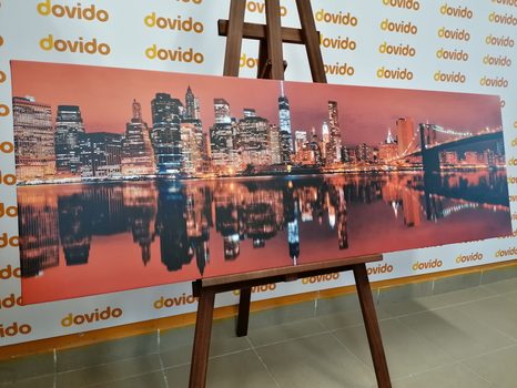 SLIKA ODSEV MANHATTANA V VODI - SLIKE MESTA - SLIKE