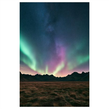 CANVASTAVLA NATTHIMMEL MED NORRSKEN - TAVLOR MED NORRSKEN - TAVLOR