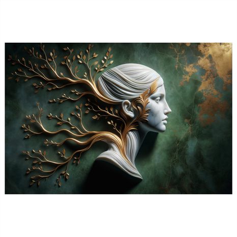 OBRAZ POKOJNÁ BOHYŇA S VETVAMI ŽIVOTA - OBRAZY ŽENY - OBRAZY