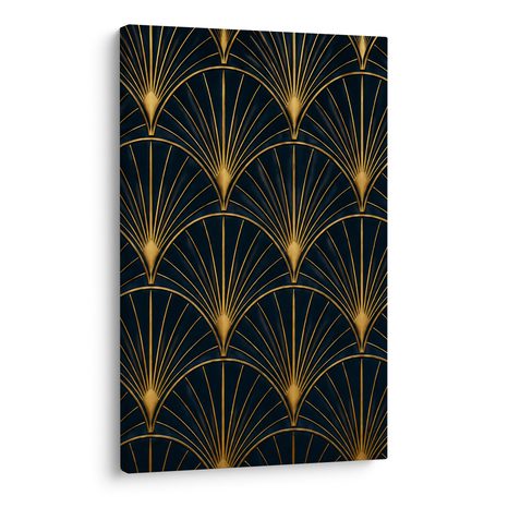 CANVASTAVLA ELEGANT GEOMETRI I GULD - VINTAGE- OCH RETROTAVLOR - TAVLOR