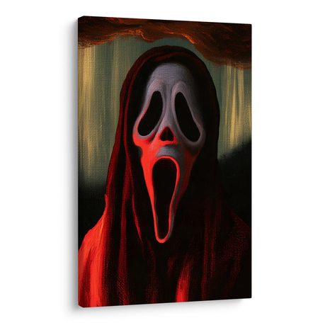 WANDBILD DUNKLE MASKE IM WALDSCHATTEN - HALLOWEEN- UND HORROR-BILDER - BILDER