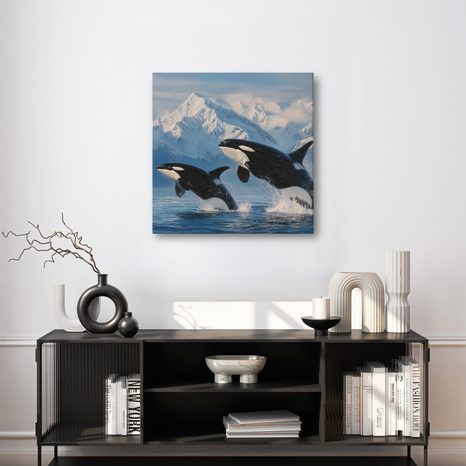 OBRAZ MAJESTÁTNÍ KOSATKY A HORY - OBRAZY MOŘŠTÍ ŽIVOČICHOVÉ - OBRAZY
