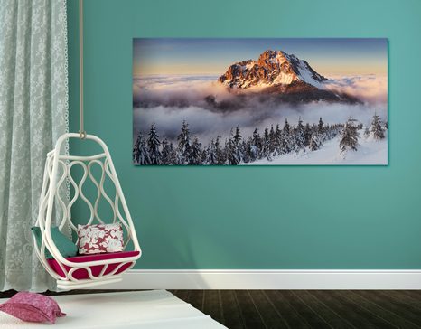 SLIKA KRKONOŠI V SNEŽNI ODEJI - SLIKE NARAVE IN POKRAJINE - SLIKE