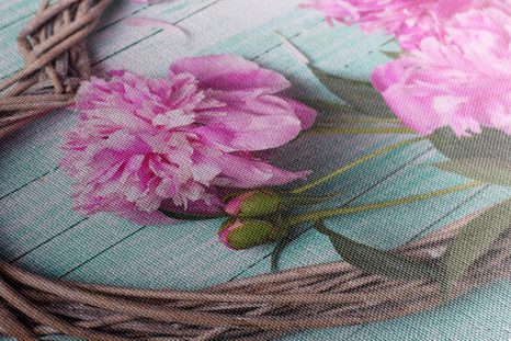 КАРТИНА НА ПЛАТНО – БОЖУРИ НА ДЪРВЕНО СЪРЦЕ - КАРТИНИ ЛЮБОВ - КАРТИНИ