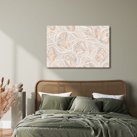 TABLEAU SUR TOILE – PAPILLONS PASTEL DANS UN VOILE - TABLEAUX PAPILLONS - TABLEAUX