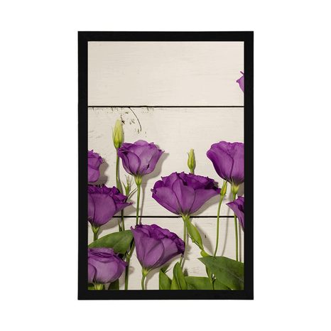 PLAGÁT NÁDHERNÉ FIALOVÉ KVETY - KVETY - PLAGÁTY