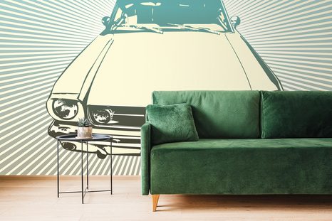 TAPETA POP ART AUTO - POP ART TAPETY - TAPETY