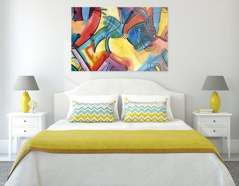 CANVAS PRINT ABSTRACT ART - PICTURES - 🔥 TOTAL SALE 🔥