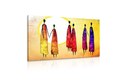 OBRAZ AFRICKÉ ŽENY - ABSTRAKTNÍ OBRAZY - OBRAZY