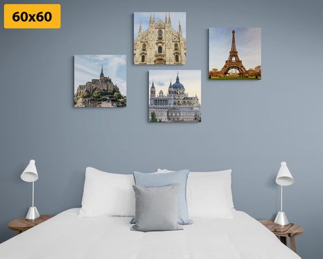 SET DI QUADRI – CURIOSITÀ DA ANGOLI DIVERSI DEL MONDO - COLLEZIONI DI QUADRI - STAMPE E QUADRI