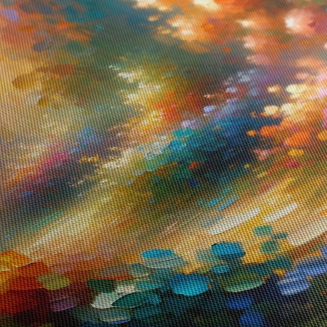 5-TEILIGES WANDBILD SONNENPFAD DURCH DEN GARTEN - WANDBILDER FELDER UND WIESEN - BILDER