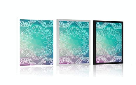 PLAKAT PASTELNA MANDALA - FENG SHUI - PLAKATI