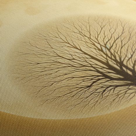 WANDBILD SILHOUETTE DES LEBENSBAUMS - BILDER BÄUME DES LEBENS - BILDER