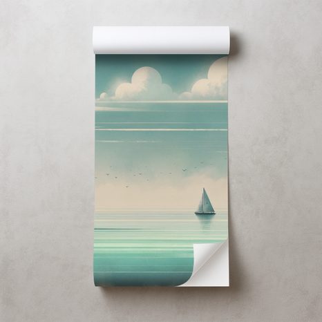 SAMOLEPÍCÍ TAPETA MAJÁK NA KLIDNÉM MOŘI - TAPETY MOŘE A PLÁŽ - TAPETY