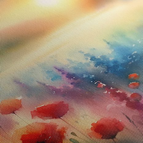 OBRAZ LOUKA PŘI VÝCHODU SLUNCE - OBRAZY VÝCHOD A ZÁPAD SLUNCE - OBRAZY