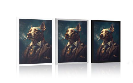 POSTER – GANGSTER ANIMALE CANE - GANGSTER ANIMALI - POSTER