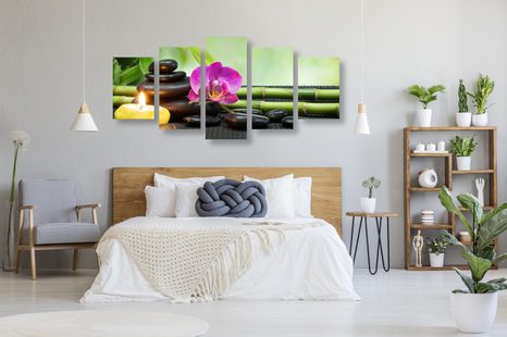 5-DÍLNÝ OBRAZ FENG SHUI ZÁTIŠÍ - OBRAZY FENG SHUI - OBRAZY