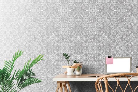 TAPETA TMAVŠÍ VINTAGE VZOR LUXUXU - VZOROVANÉ TAPETY - TAPETY