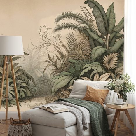 TAPETA PŘÍRODNÍ TROPICKÁ DŽUNGLE - TAPETY DŽUNGLE - TAPETY