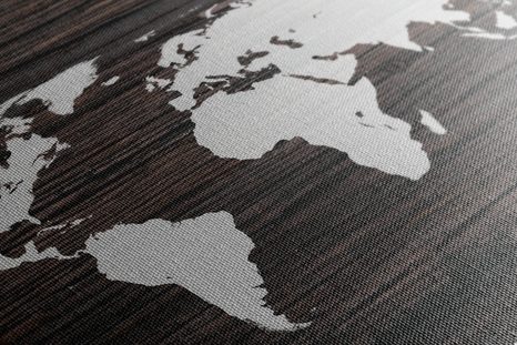 TABLOU HARTA LUMII PE LEMN - TABLOURI CU HĂRȚI - TABLOURI