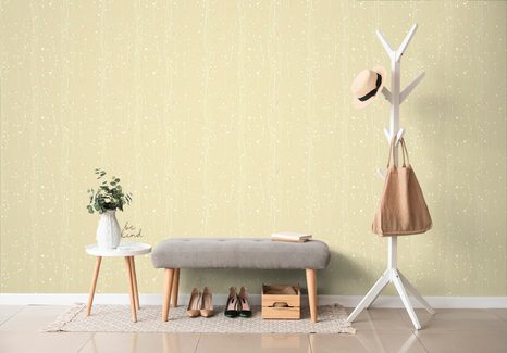 TAPETE MIT PFLANZENMOTIV IN BRAUN - TAPETEN MIT BLUMENMOTIVEN - TAPETEN