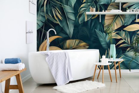 SAMOLEPÍCÍ TAPETA PALMOVÉ A BANÁNOVÉ LISTY - SAMOLEPÍCÍ TAPETY - TAPETY
