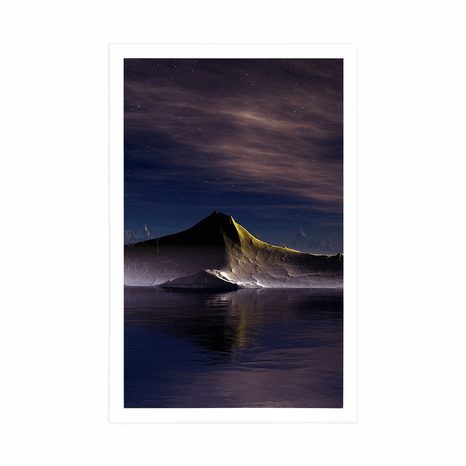 POSTER FUTURISTIC MOUNTAIN - UNIVERSE AND STARS - POSTERS