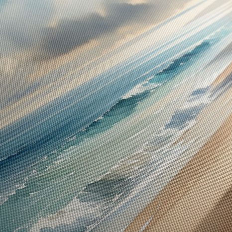WANDBILD BERÜHRUNG DES MEERES AUF LEINWAND - BILDER MEER UND STRAND - BILDER
